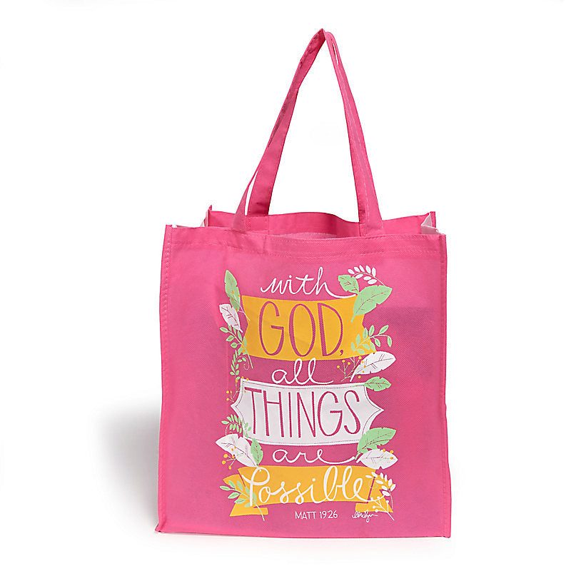 With God All Things Are Possible Tote Bag