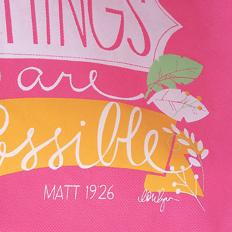 With God All Things Are Possible Tote Bag