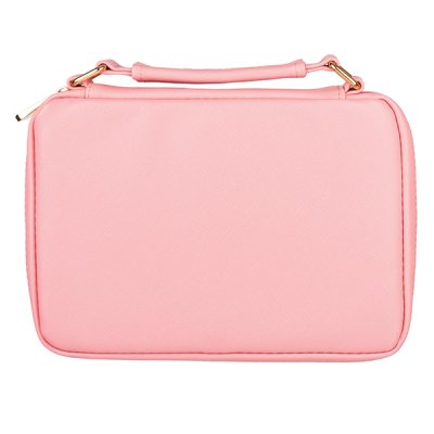 Blessed Bible Cover, Lux Leather, Pink, Large