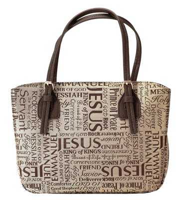 Names of Jesus Bible Cover, Brown, Large