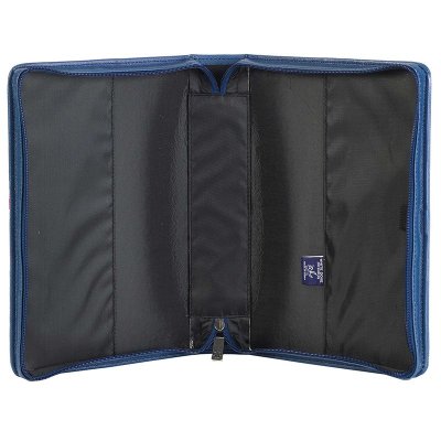 Bless the Lord Bible Cover, Navy, X-Large