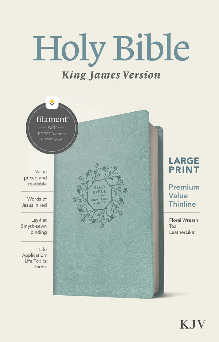 KJV Large Print Premium Value Thinline Bible, Filament Enabled Edition