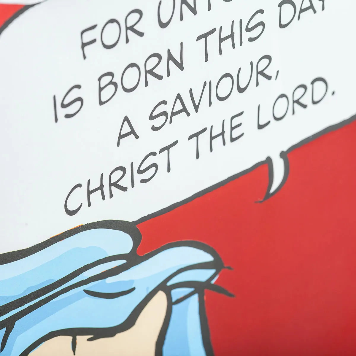 Peanuts Christmas - For Unto You Is Born This Day - Large Christmas Gift Bag