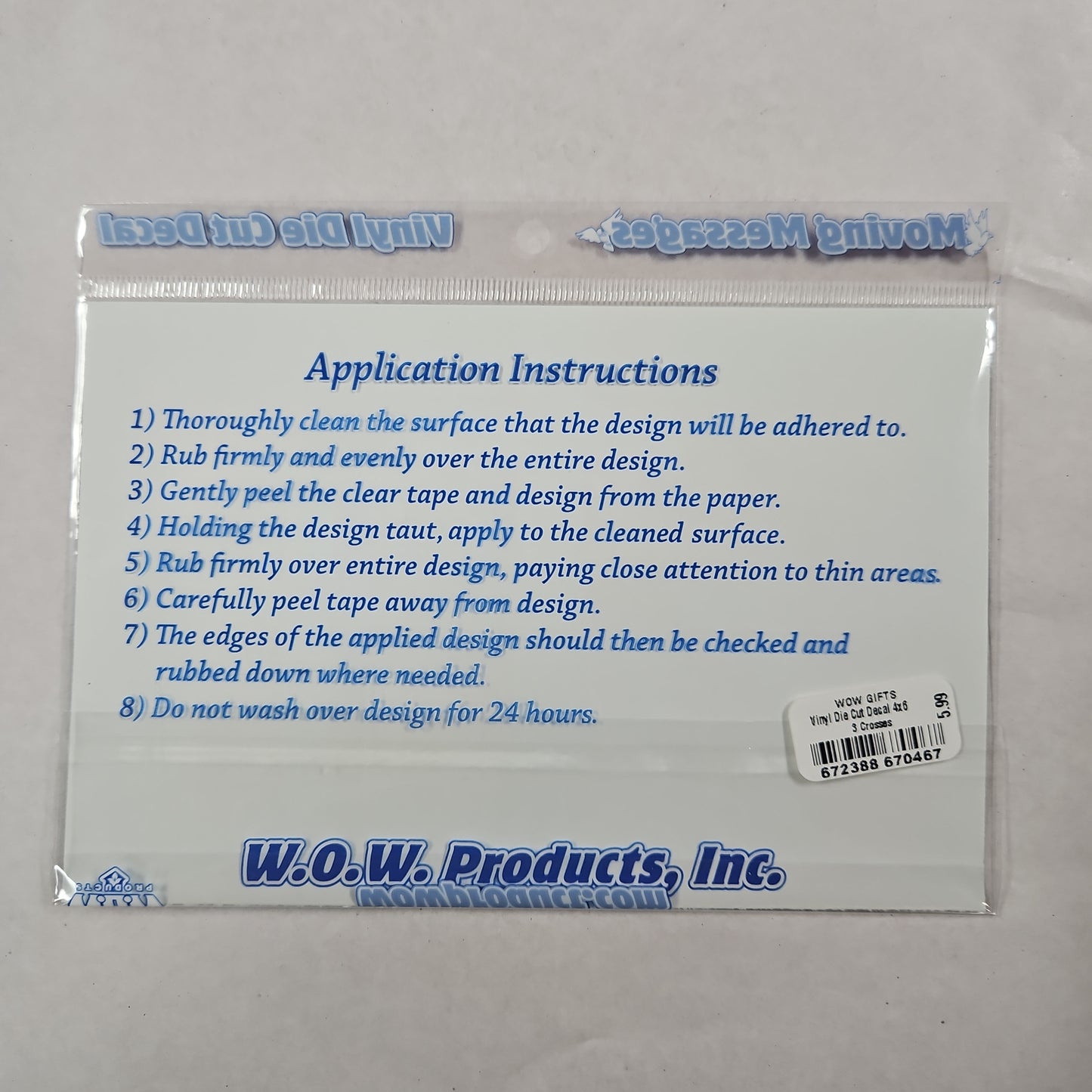 WINDOW STICKER-3 CROSSES