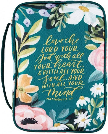 Bible Cover Canvas Matthew 22:37
