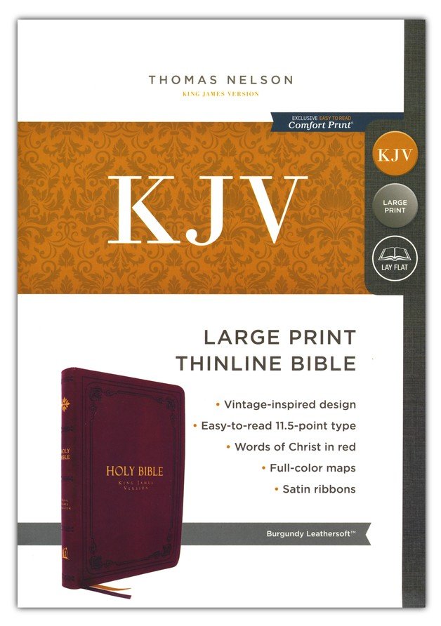 KJV, Thinline Bible, Large Print