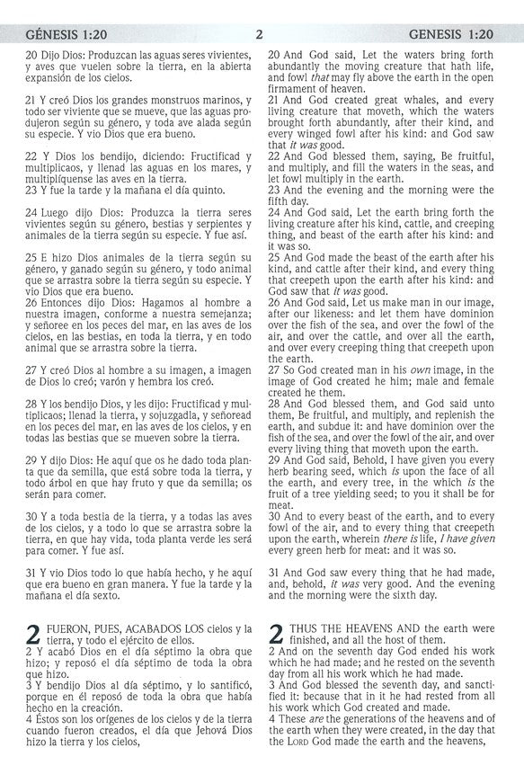 RVR 1960/KJV Biblia Bilingüe Letra Grande, negro tapa dura (Spanish Edition)