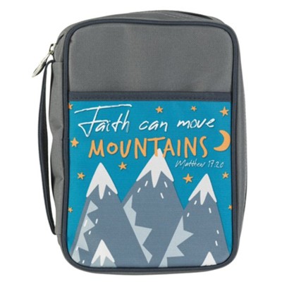 Faith Can Move Mountains Bible Cover, Medium