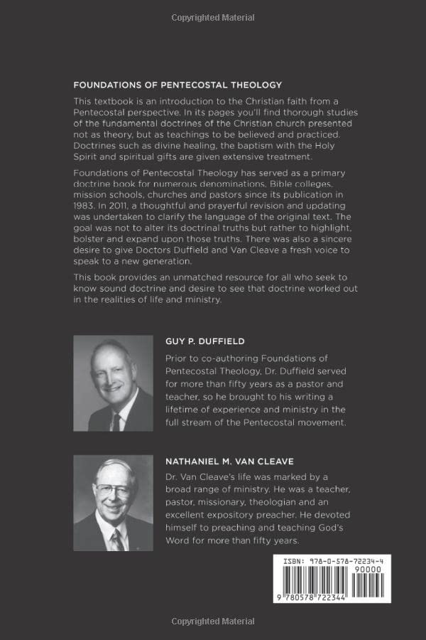 Foundations of Pentecostal Theology
