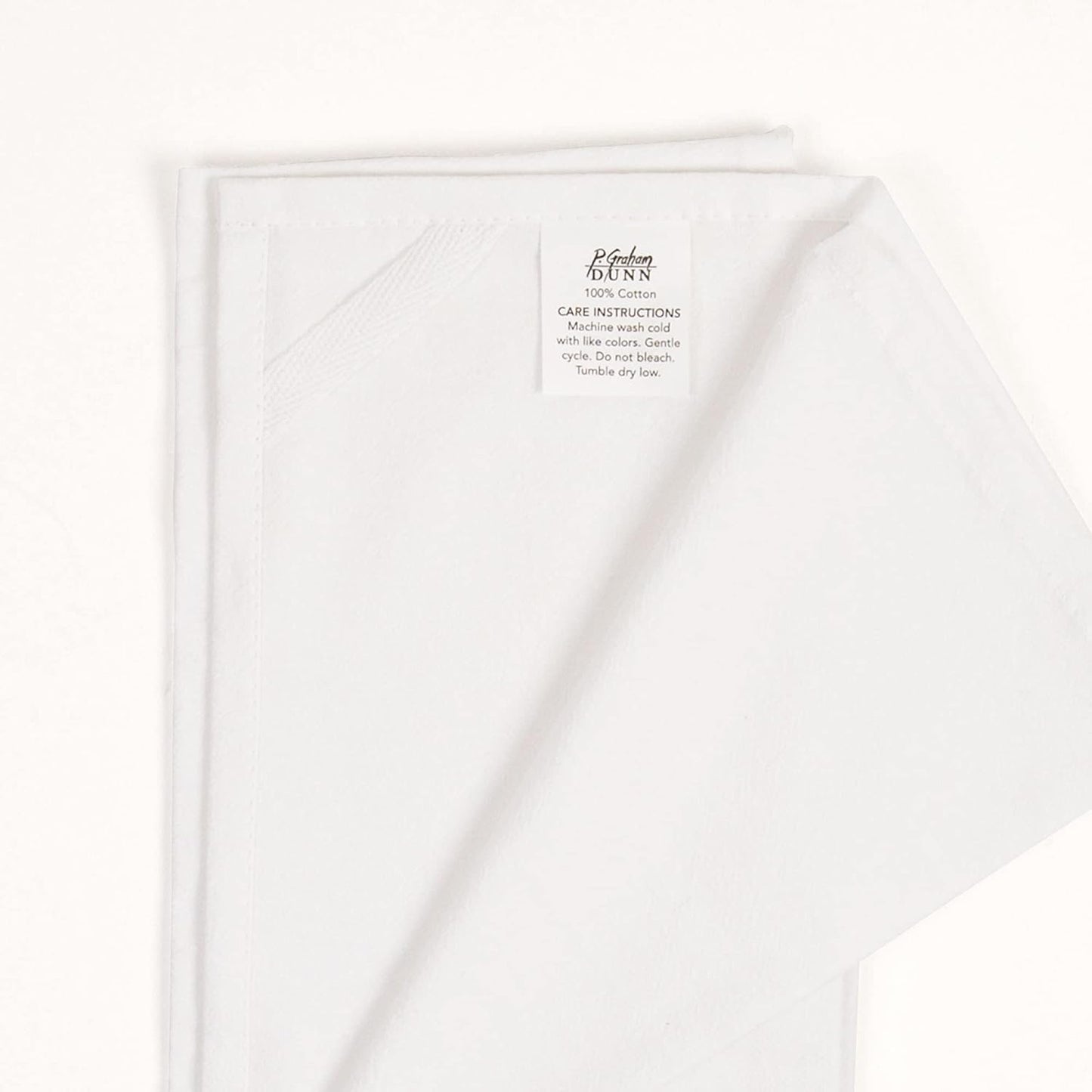 In The Morning When I Rise Classic White 28 x 16 Cotton Fabric Dish Tea Towel