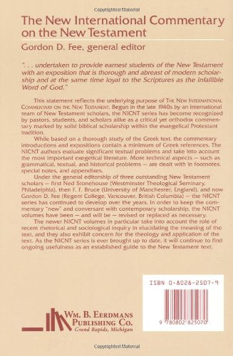The First Epistle to the Corinthians (The New International Commentary on the New Testament)