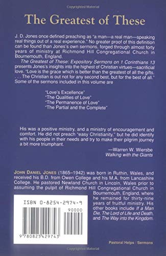 The Greatest of These, The: Expository Sermons on 1 Corinthians 13