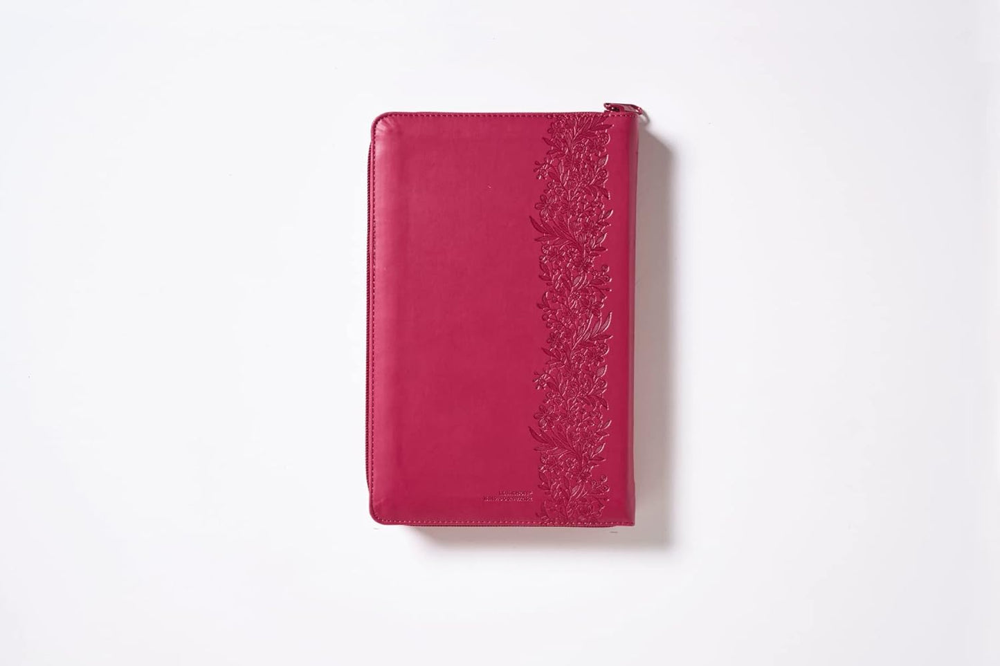 Biblia Reina-Valera 1960, Tierra Santa, Ultrafina, Letra grande, Leathersoft, Fucsia, Con cierre
