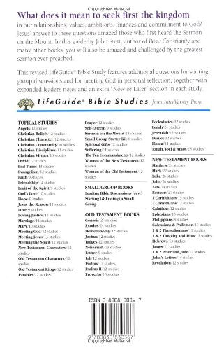 Sermon on the Mount (LifeGuide Bible Studies)