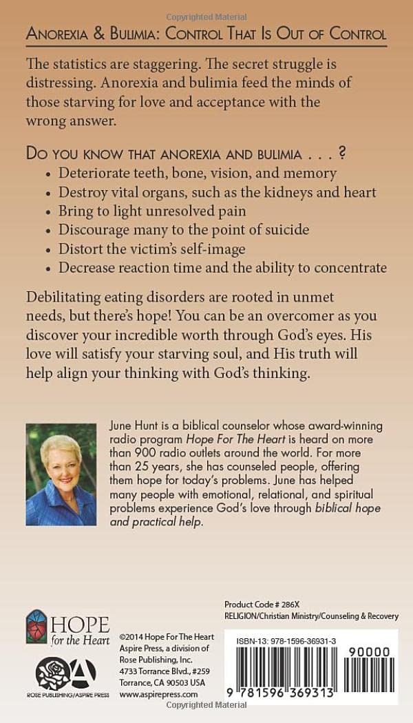 Anorexia & Bulimia: Control That Is Out of Control (Hope for the Heart)