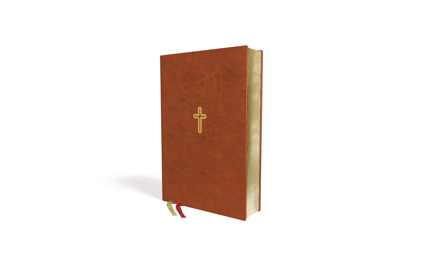 NASB, Thinline Bible, Leathersoft, Brown, Red Letter, 1995 Text, Comfort Print