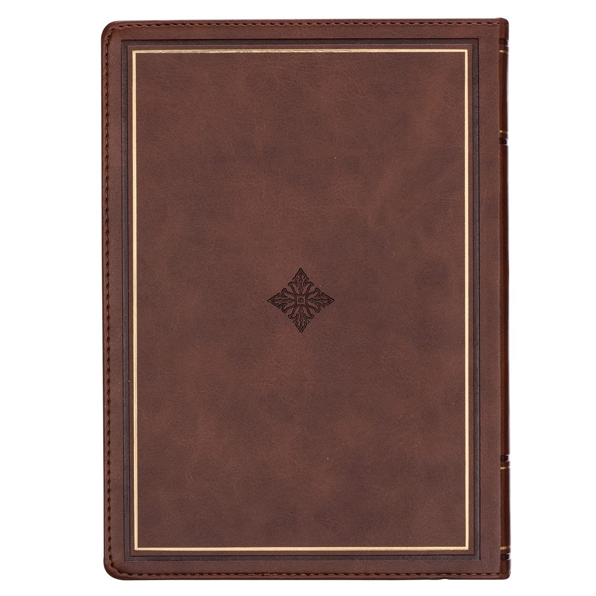 Walking with God 365 Daily Devotions, Large Print Brown Faux Leather