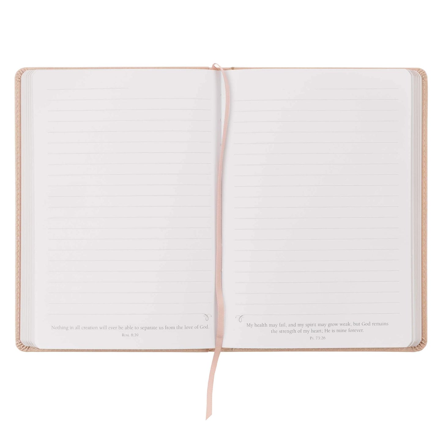 When She Speaks Proverbs 31 Woman Bible Verse Ivory Faux Leather Journal Inspirational Notebook w/Ribbon Marker
