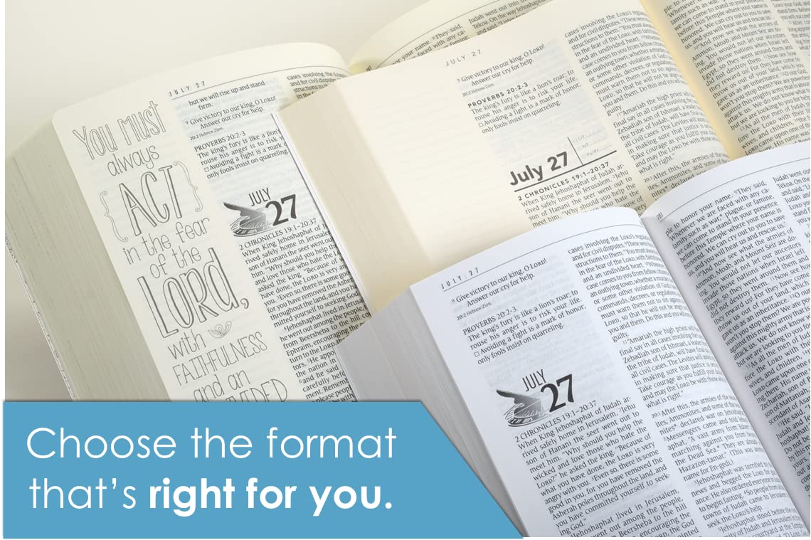 The One Year Bible Expressions NLT (LeatherLike, Tidewater Teal)