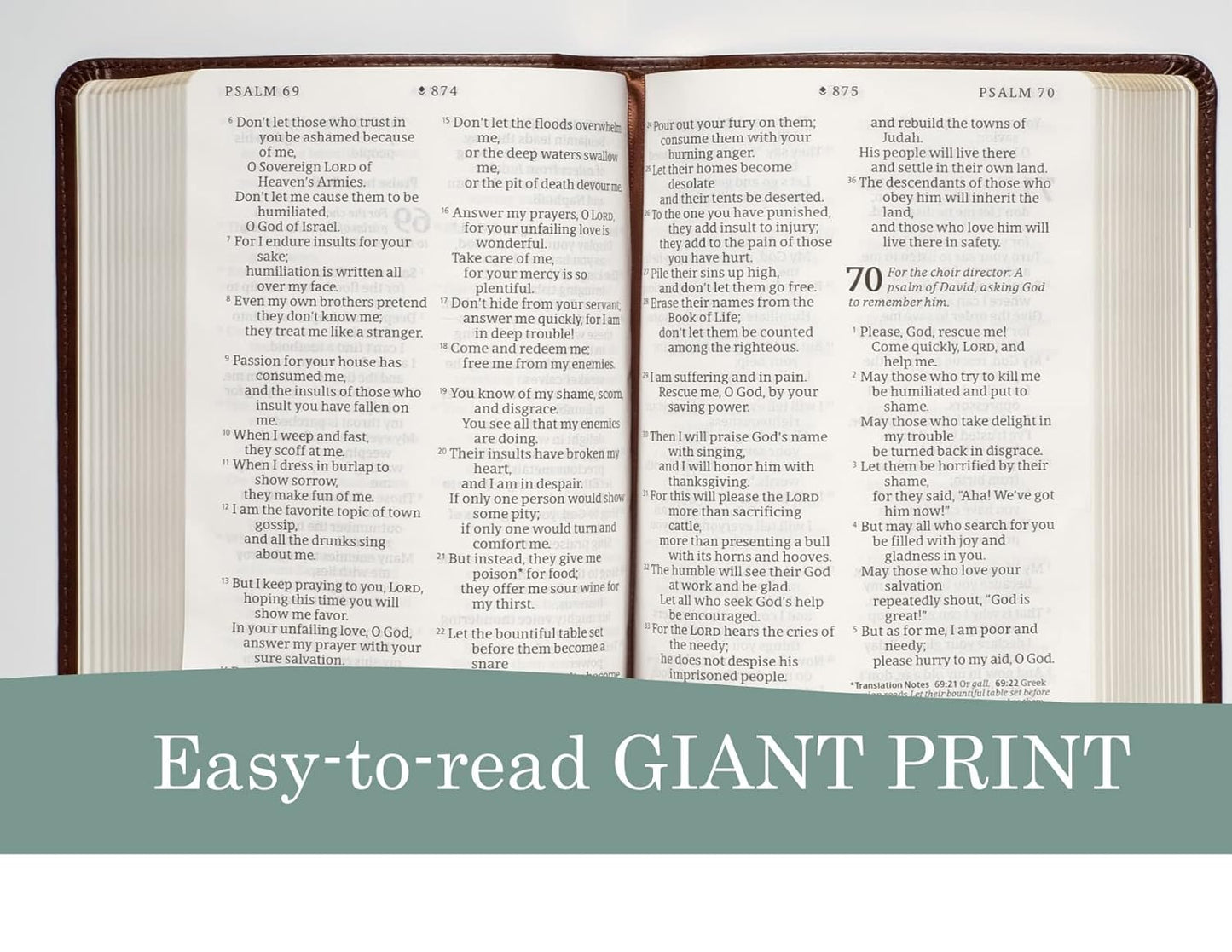 NLT Compact Giant Print Bible, Filament Enabled (LeatherLike, Mahogany Celtic Cross, Red Letter)