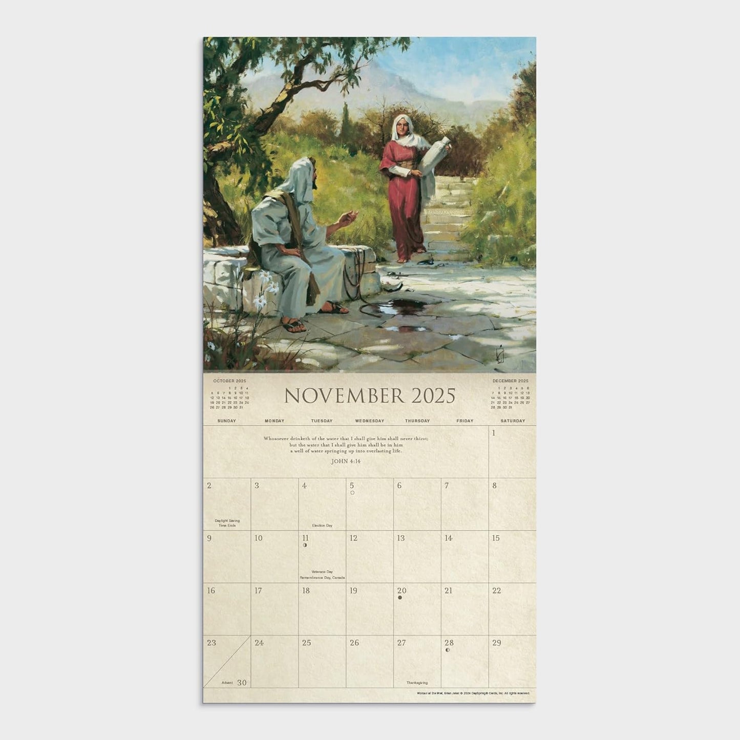 Light of the World: Featuring Scripture from the King James Bible - 2025 Premium Inspirational Wall Calendar