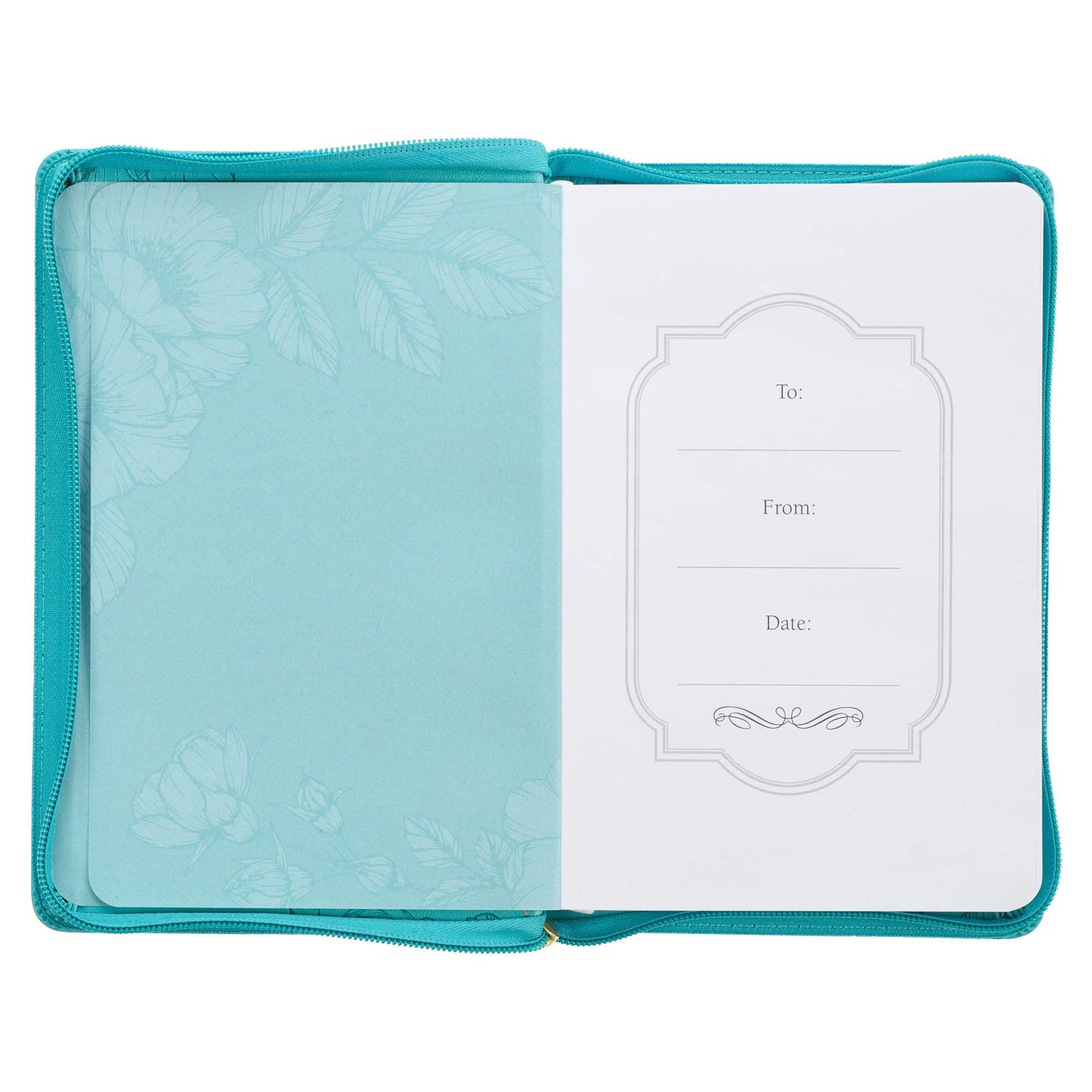 Strength & Dignity Proverbs 31:25 Bible Verse Teal Floral Inspirational