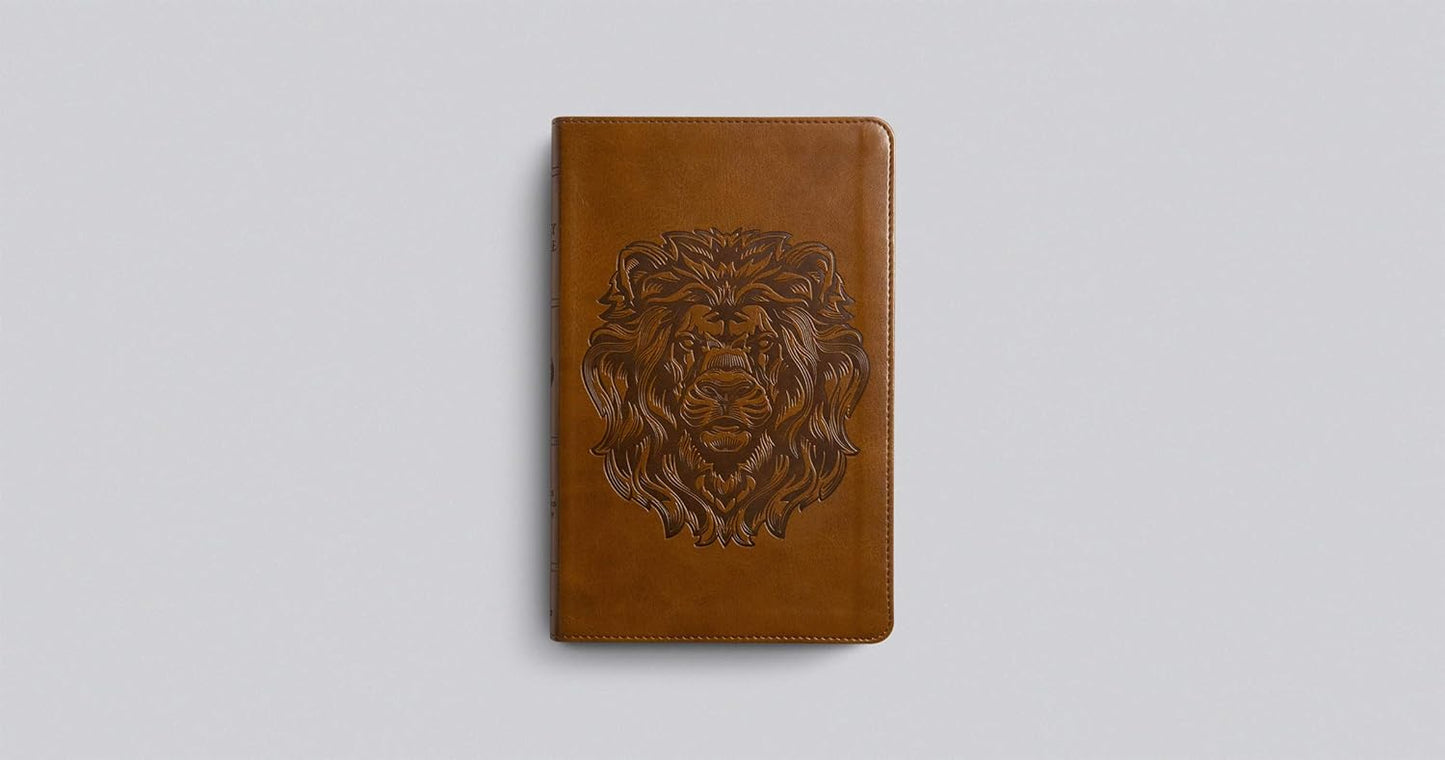 ESV Thinline Bible Royal Lion Brown