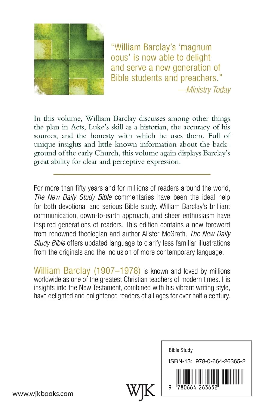 The Acts of the Apostles (The New Daily Study Bible)