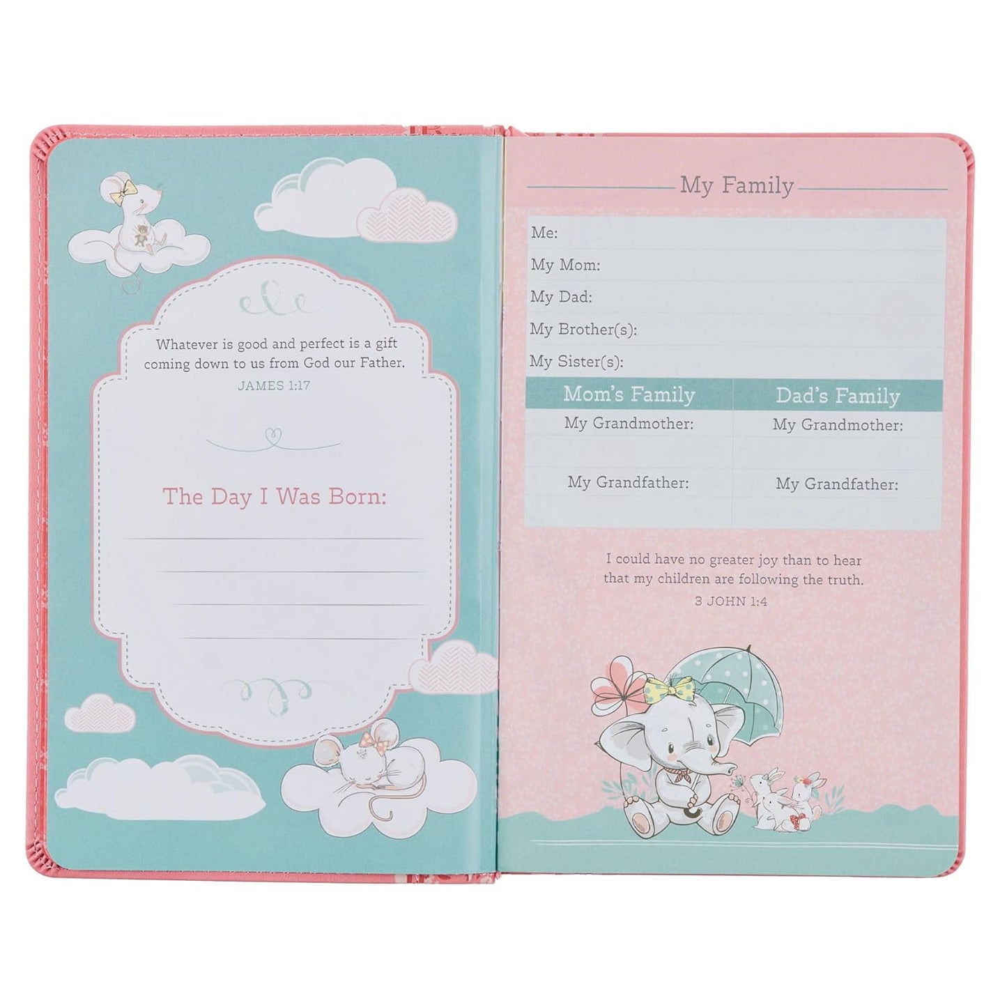 NLT Keepsake Holy Bible for Baby Girls