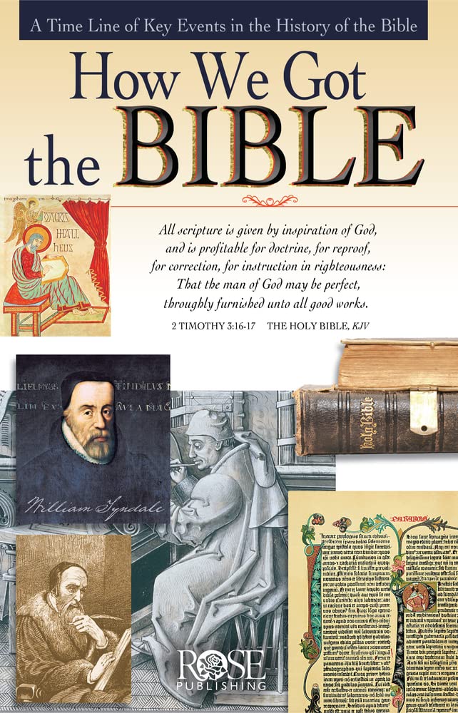 PAMPHLET- How We Got the Bible: A Time Line of Key Events in the History of the Bible (Increase Your Confidence in the Reliability of the Bible)