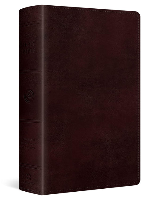 ESV Personal Size Large Print Bible Mahogany