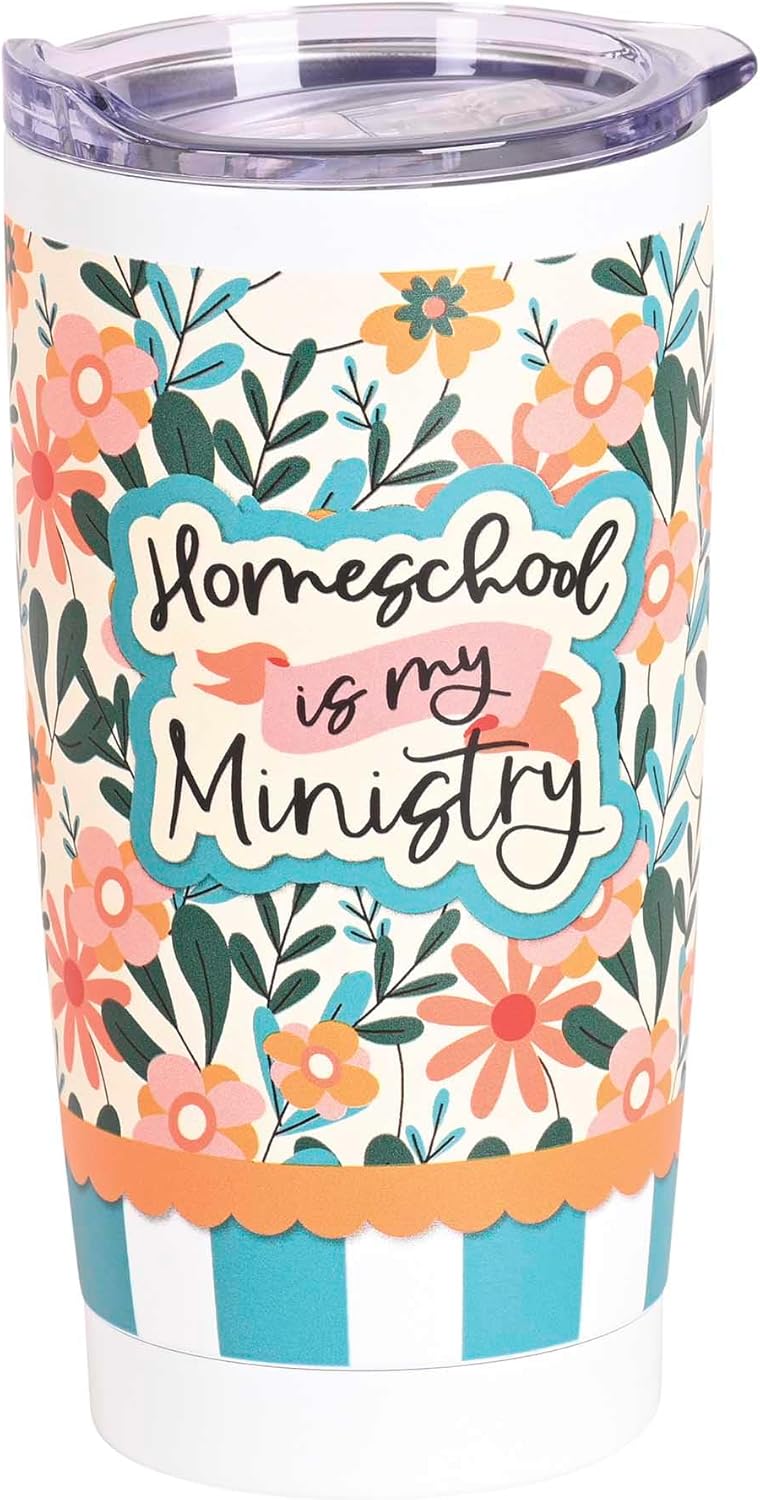 Homeschool Is My Ministry Psalm 119:105 Stainless Steel Travel Tumbler with Lid 20 Ounce