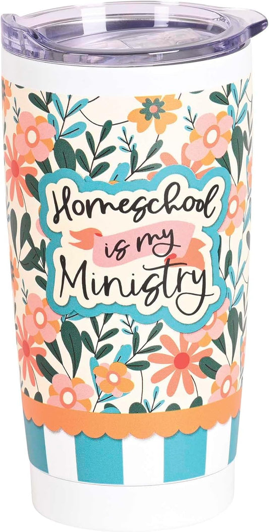 Homeschool Is My Ministry Psalm 119:105 Stainless Steel Travel Tumbler with Lid 20 Ounce