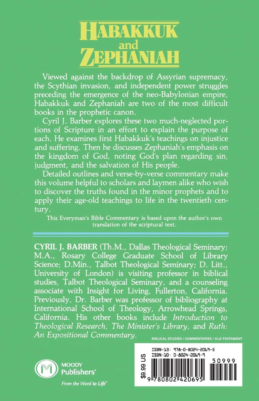 Habakkuk & Zephaniah- Everyman's Bible Commentary (Everyman's Bible Commentaries)