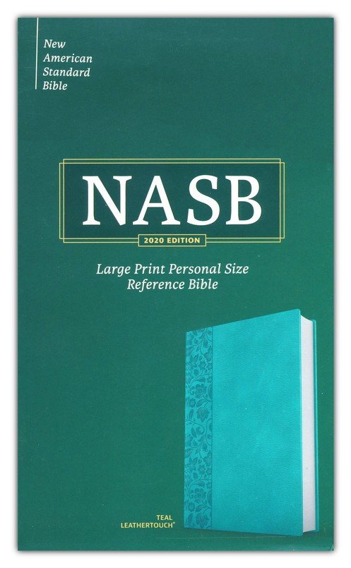 NASB Large Print Personal Size Reference Bible, Teal