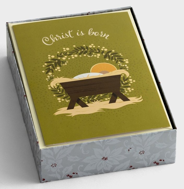 Christ is Born - 18 Christmas Boxed Cards, NLT