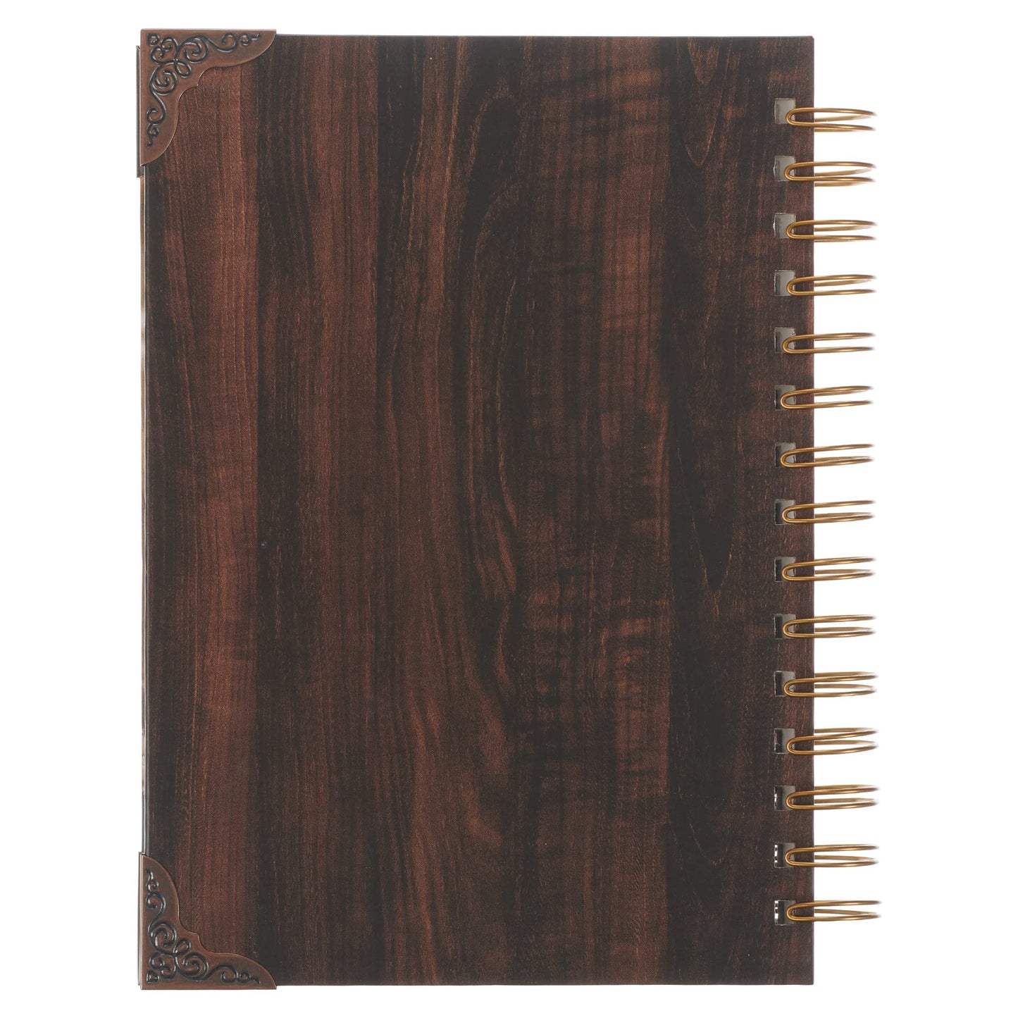 Journal w/Scripture for Men/Women The Lord's Prayer Mathew Bible Verse Brown 192 Ruled Pages, Large Hardcover Notebook, Wire Bound