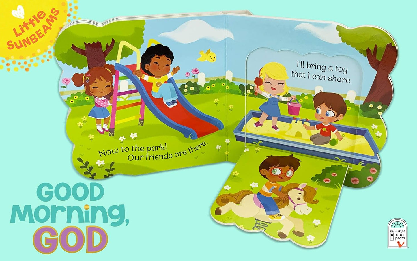 Good Morning, God - Lift-a-Flap Board Book Gift for Easter Basket Stuffer, Christmas, Baptism, Birthdays