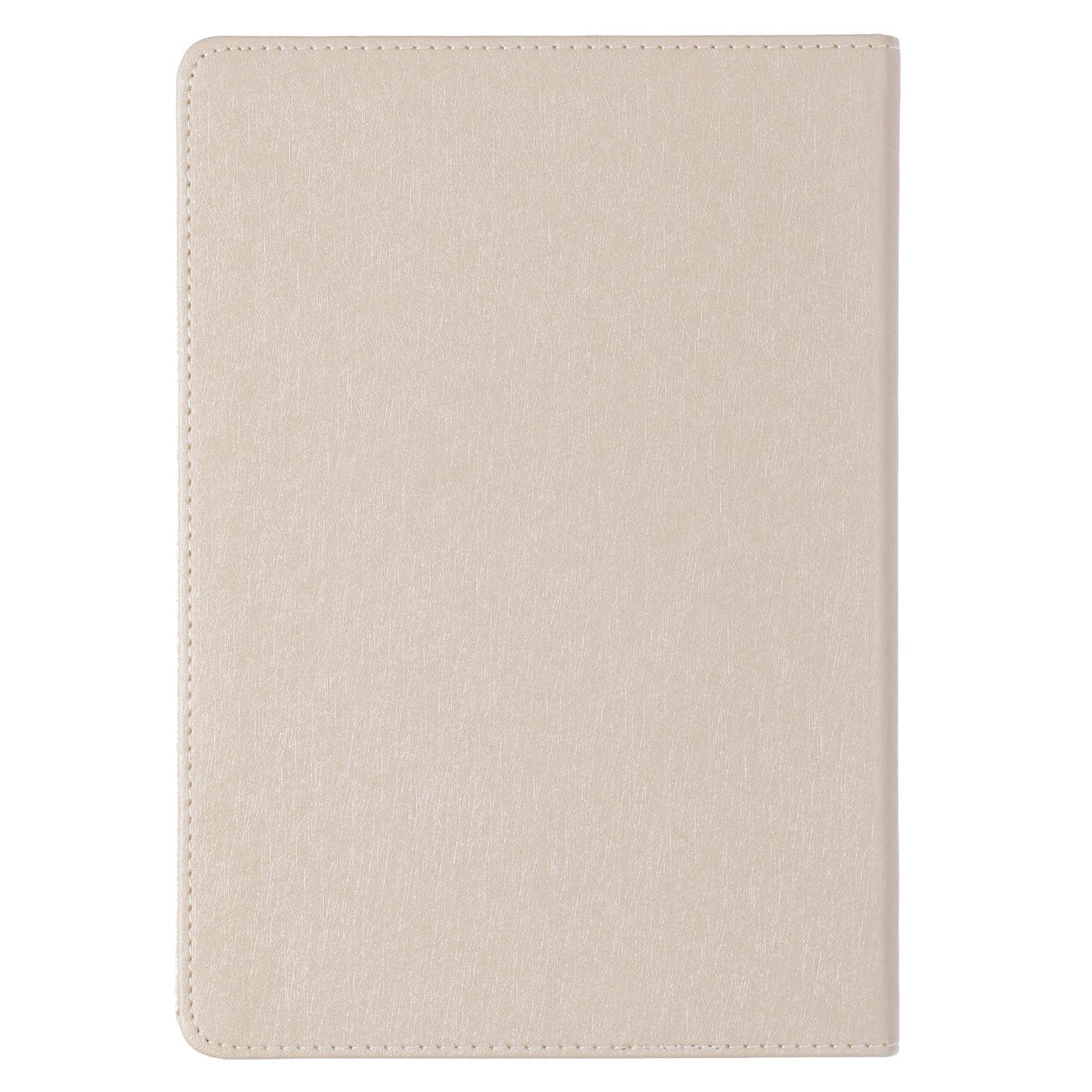 When She Speaks Proverbs 31 Woman Bible Verse Ivory Faux Leather Journal Inspirational Notebook w/Ribbon Marker