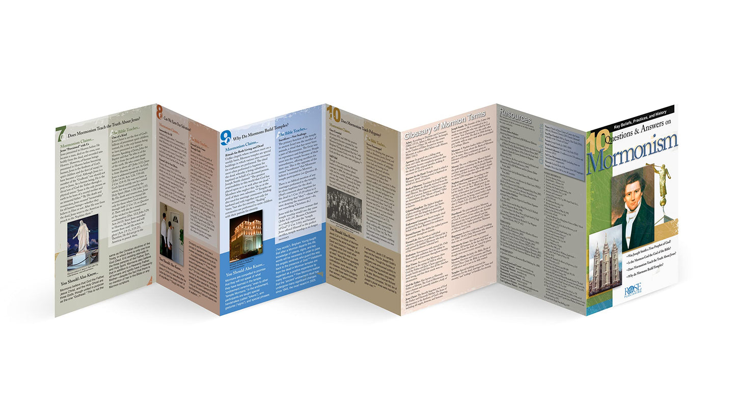 PAMPHLET- 10 Q & A on Mormonism pamphlet: Key Beliefs, Practices, and History
