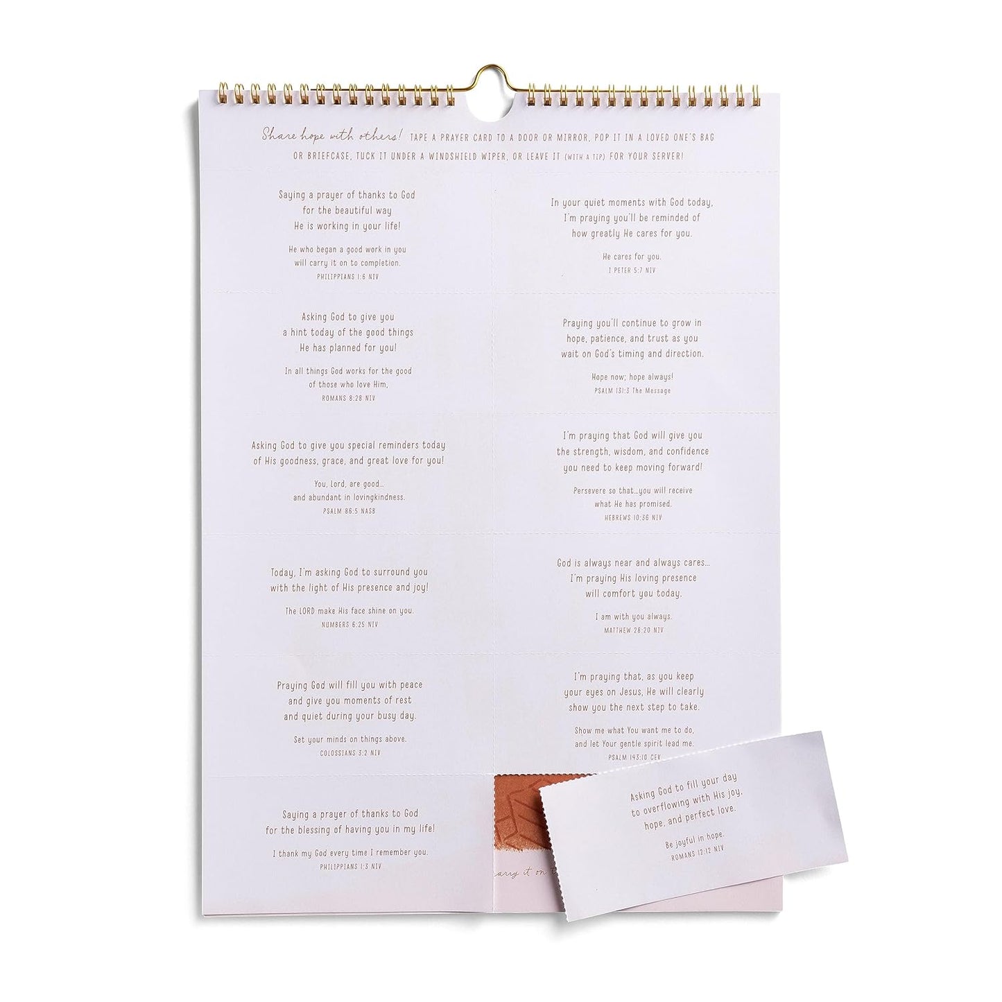 Prayers of Hope Always - 2024 Premium Spiral Wall Calendar with 12 Prayer Cards