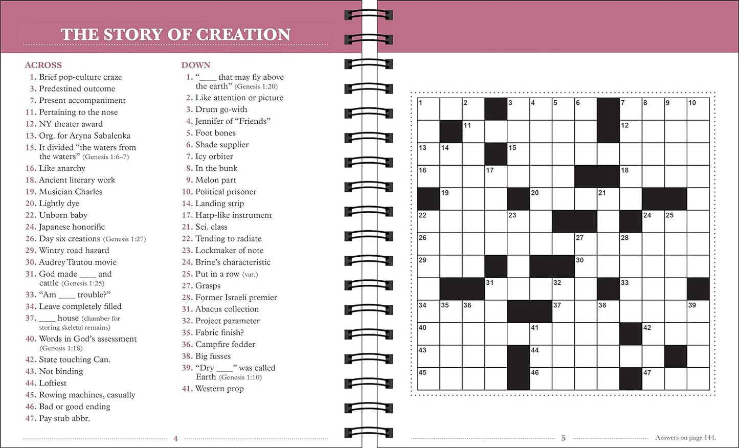Brain Games - Bible Crossword Puzzles