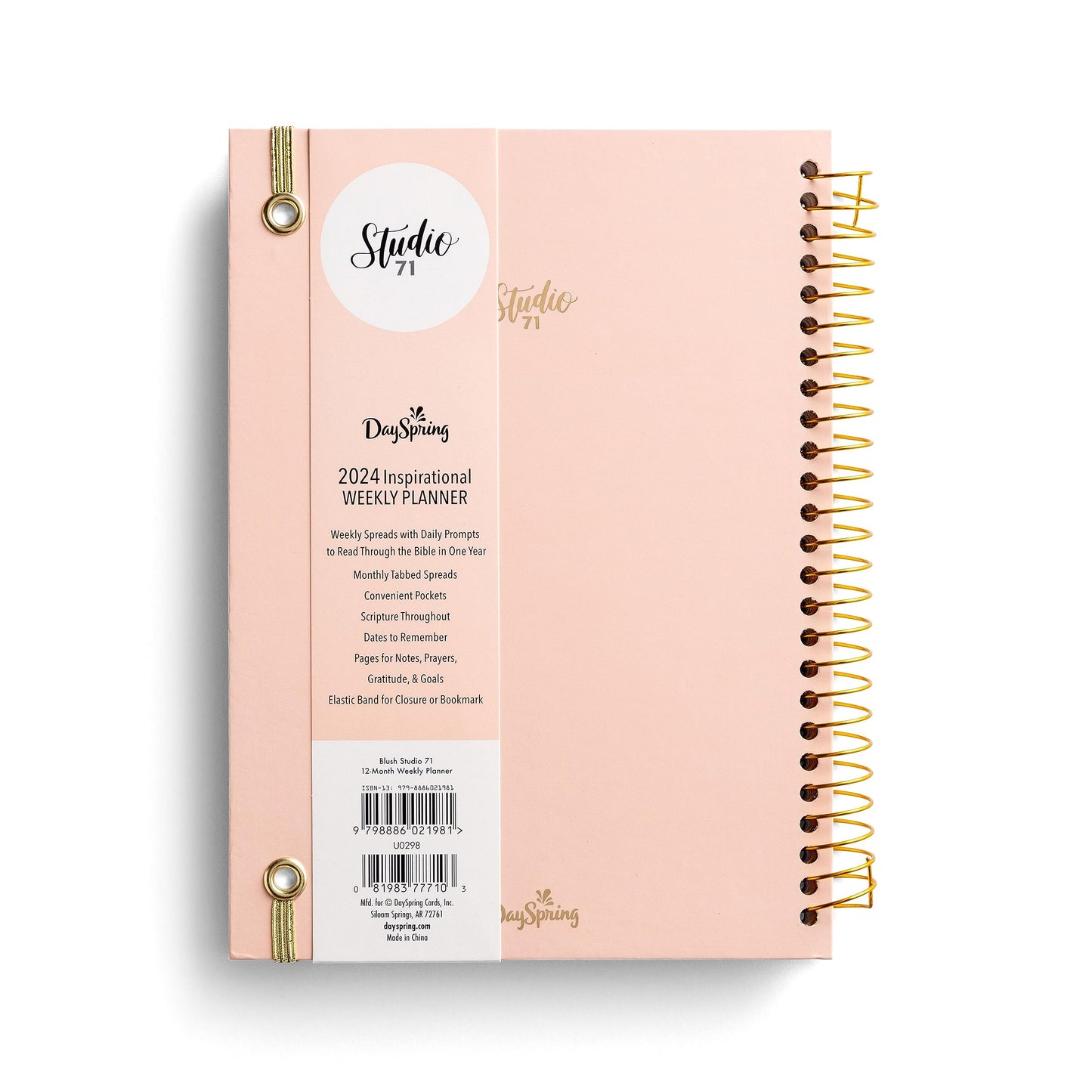 Studio 71 - Rest In His Promises: 2024 12 Month Planner - Weekly Monthly Planner