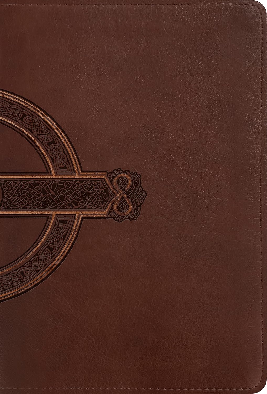 NLT Compact Giant Print Bible, Filament Enabled (LeatherLike, Mahogany Celtic Cross, Red Letter)