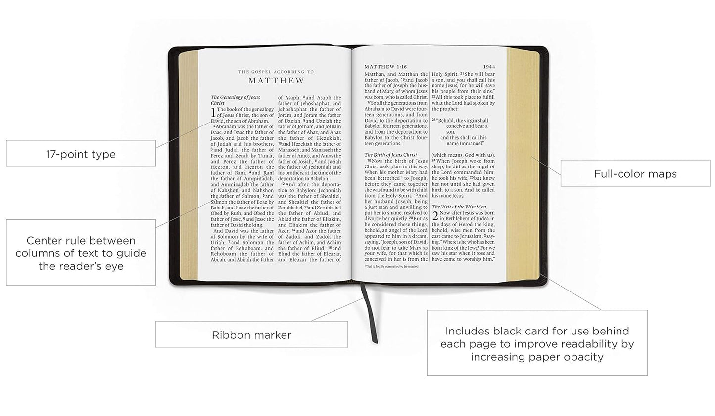 ESV Super Giant Print Bible (TruTone, Black)