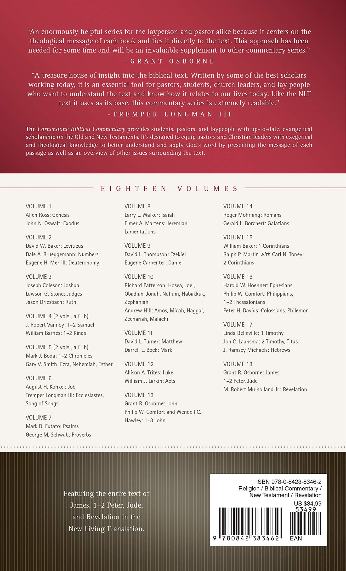 James, 1-2 Peter, Jude, Revelation (Cornerstone Biblical Commentary Book 18)