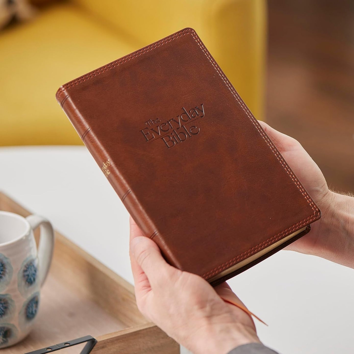 NKJV, The Everyday Bible, Brown Leathersoft, Red Letter, Comfort Print: 365 Daily Readings Through the Whole Bible