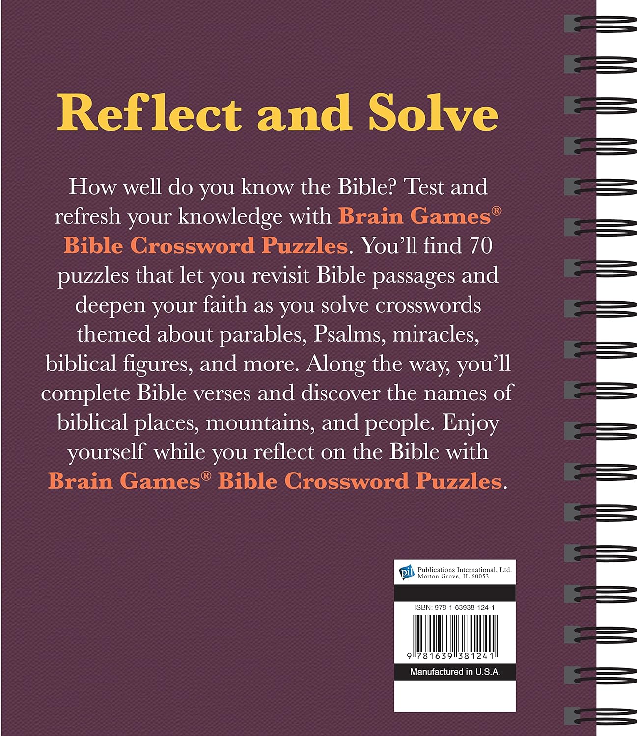 Brain Games - Bible Crossword Puzzles