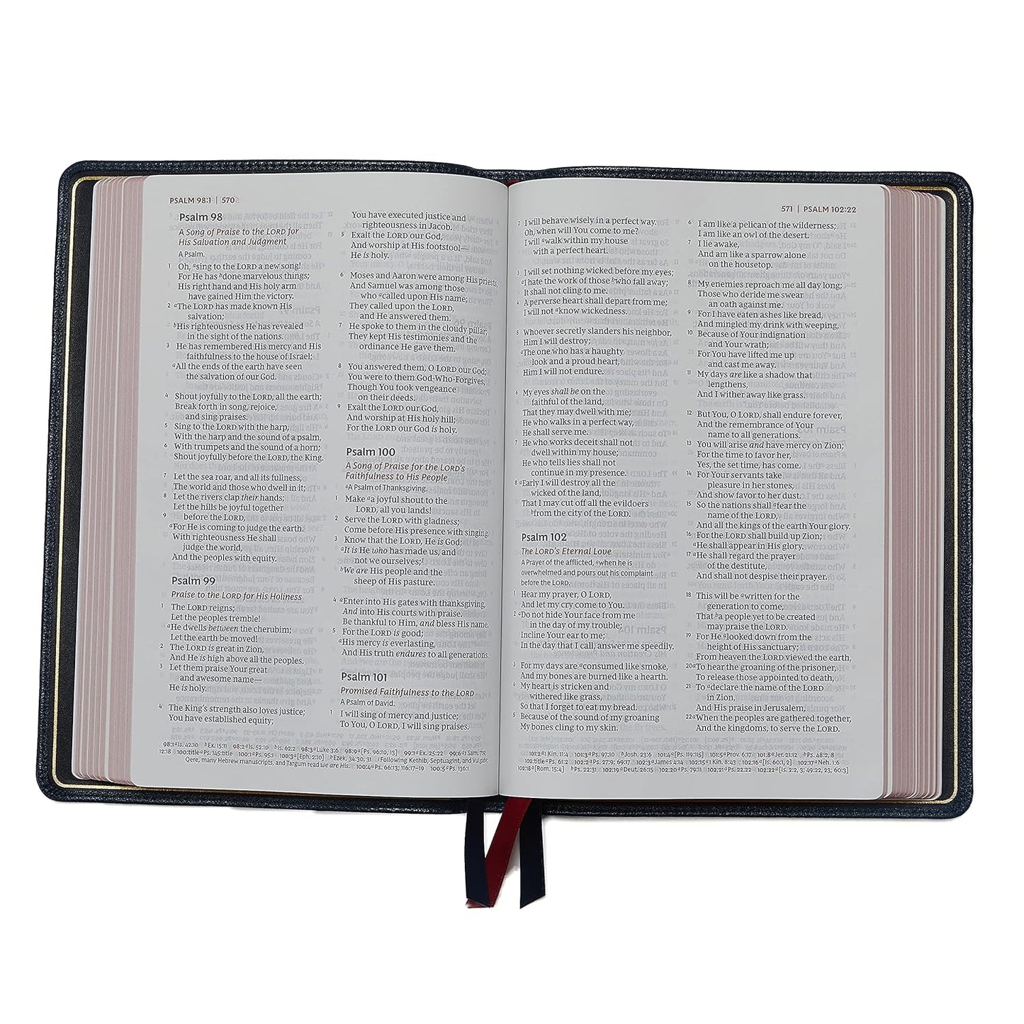 NKJV Large-Print Thinline Reference Bible Black