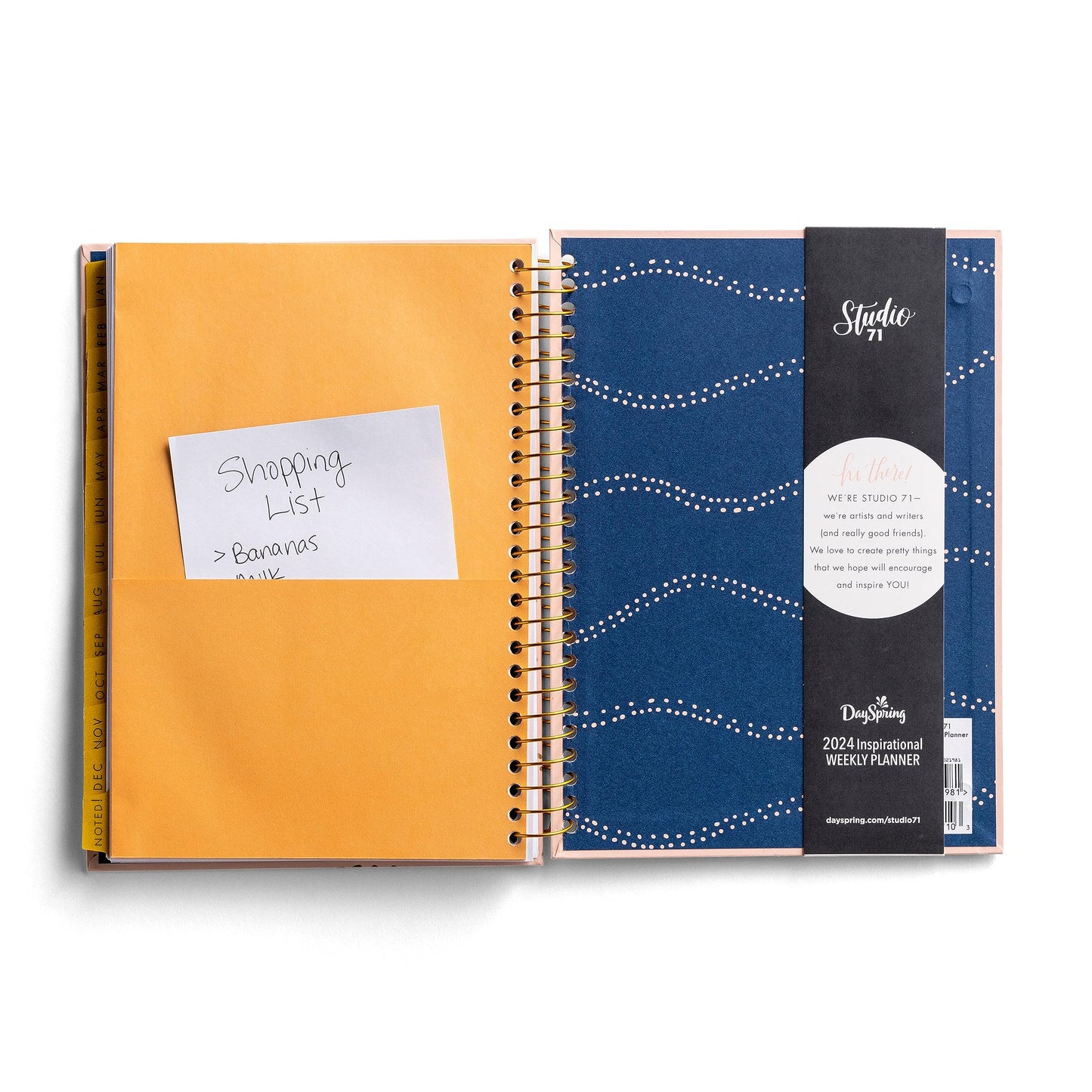 Studio 71 - Rest In His Promises: 2024 12 Month Planner - Weekly Monthly Planner